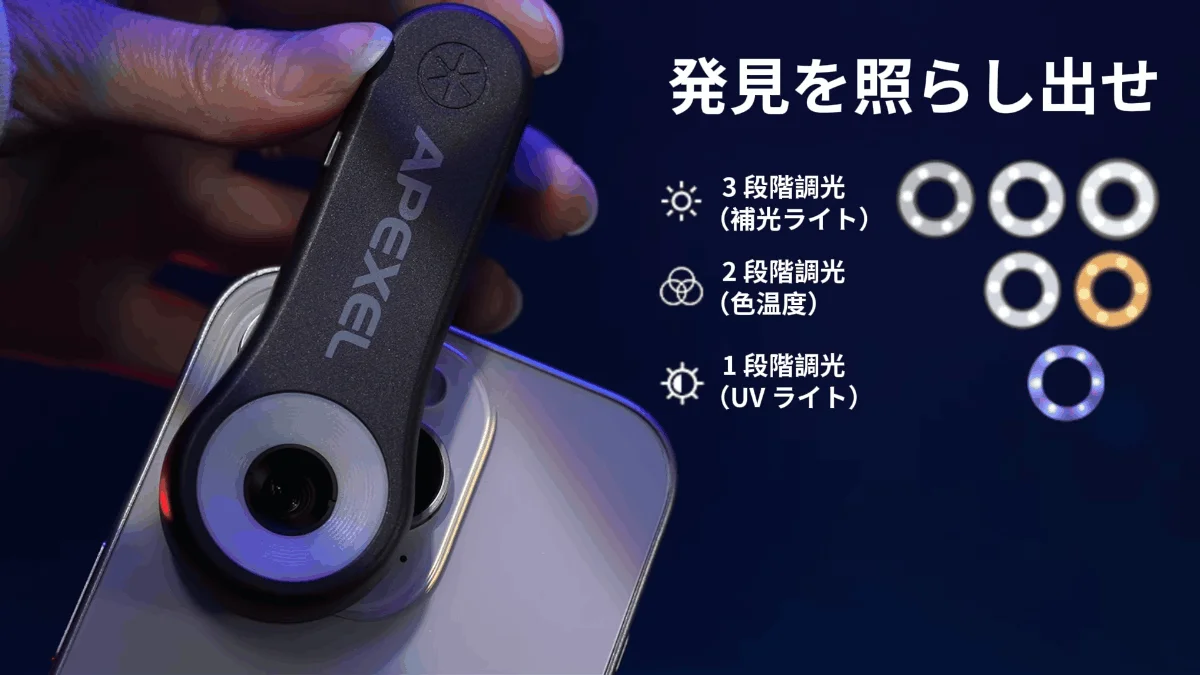 APEXEL 3段階調光