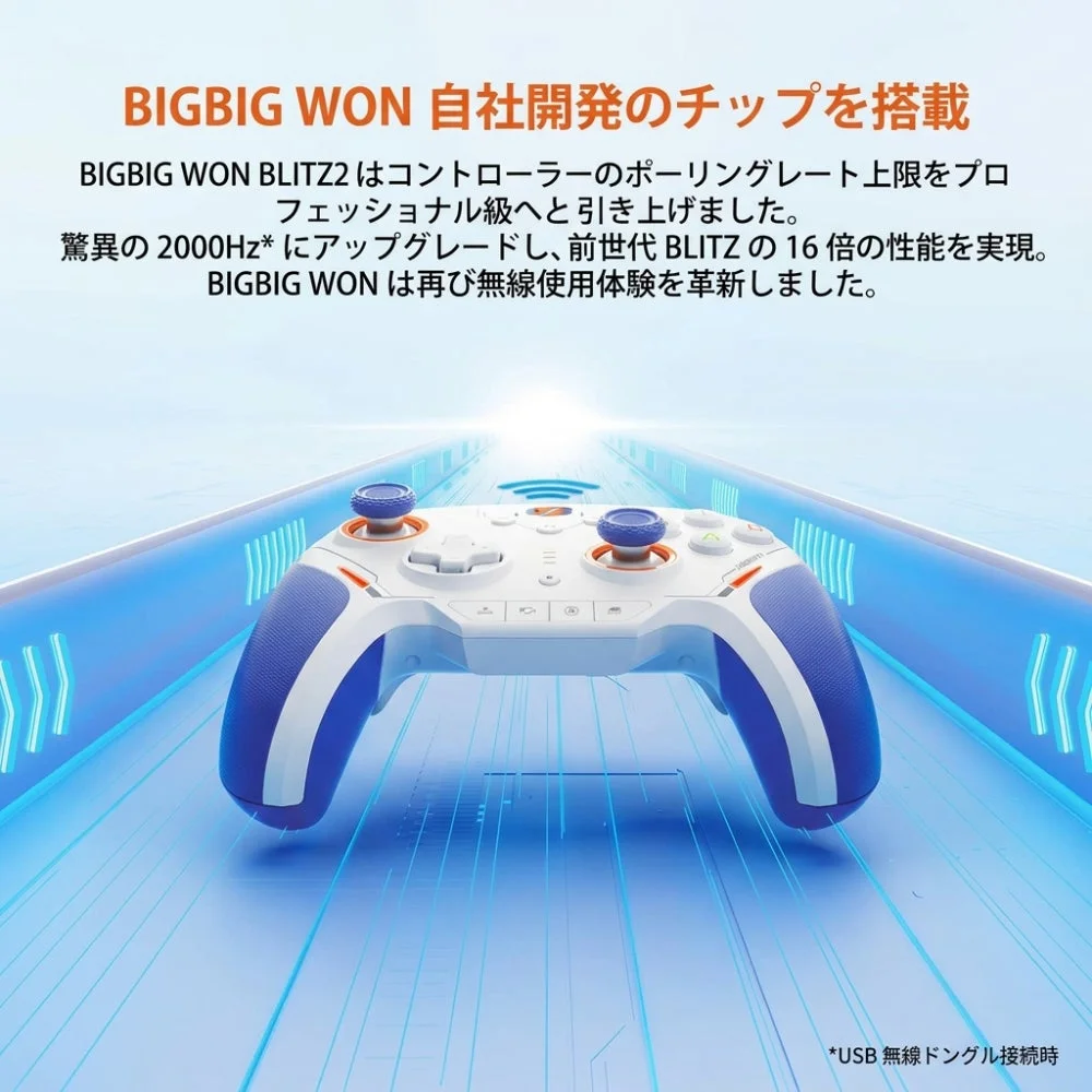BIGBIG WON BLITZ2の2000Hz無線ポーリングレート