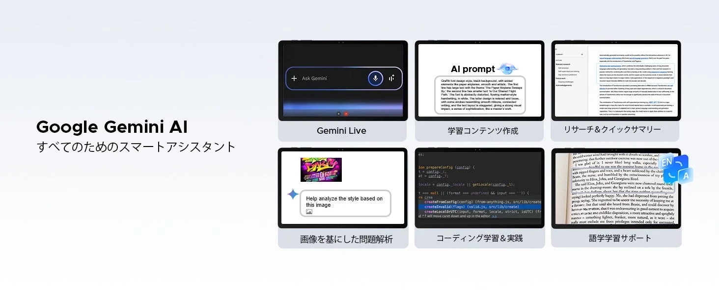 Google Gemini AIの機能紹介