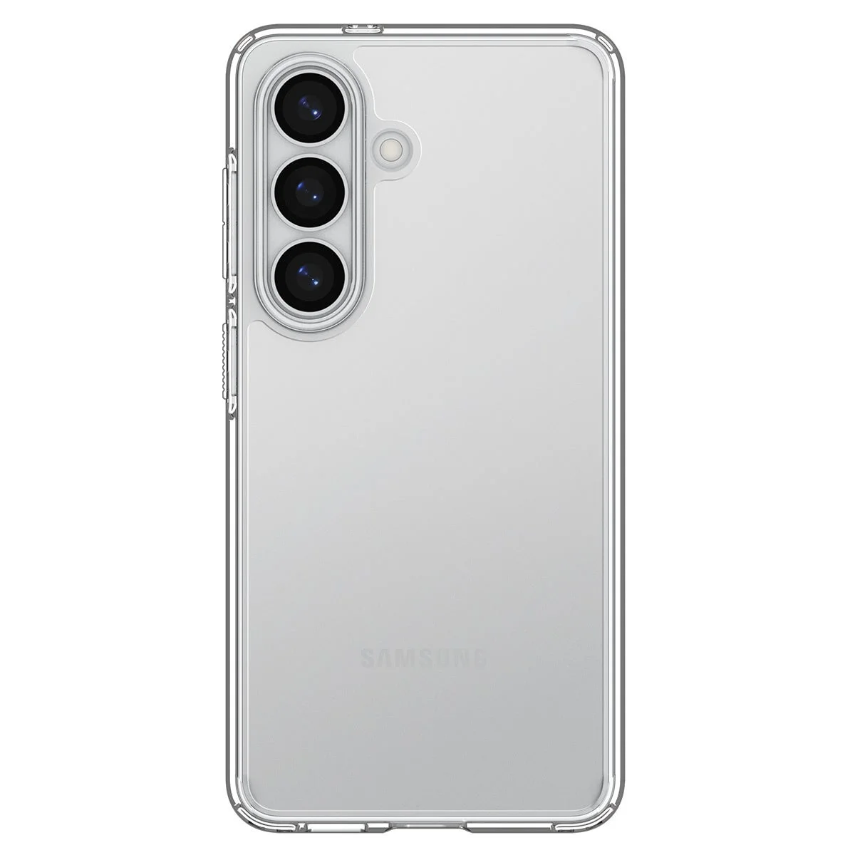 透明な保護ケースを装着したGalaxyスマートフォン