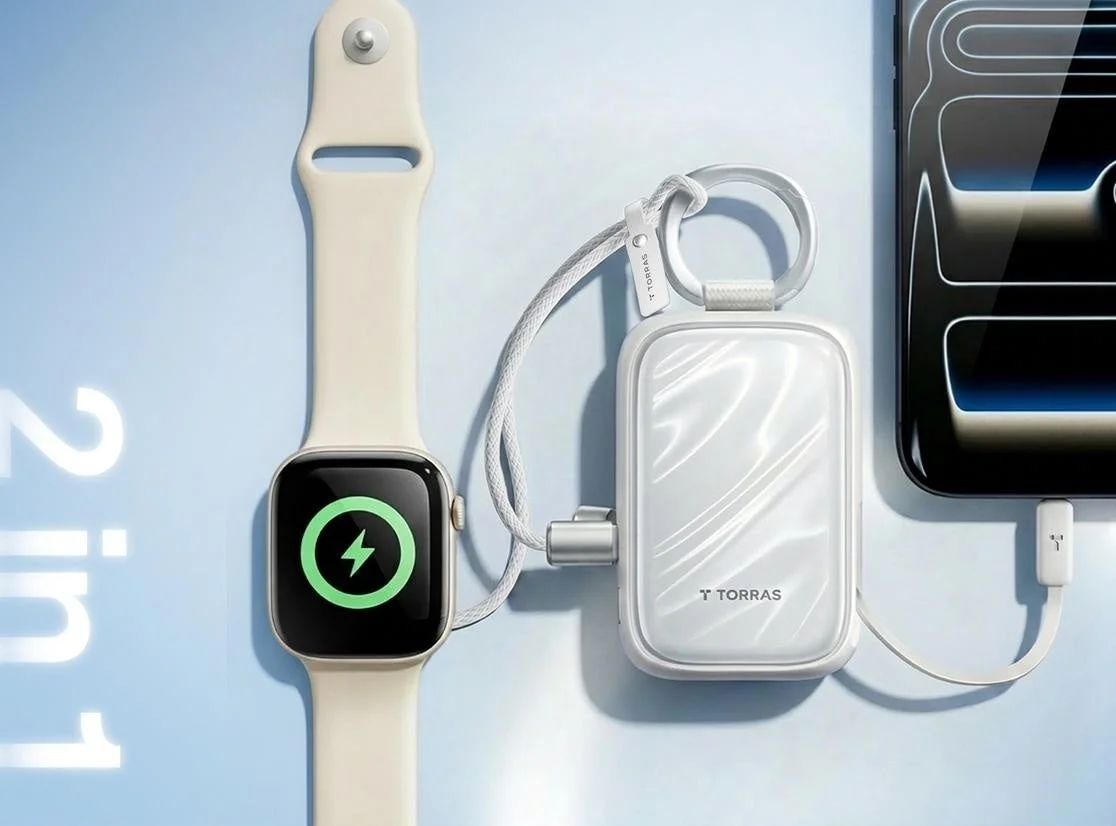 バッテリーでApple WatchとiPhoneを同時充電