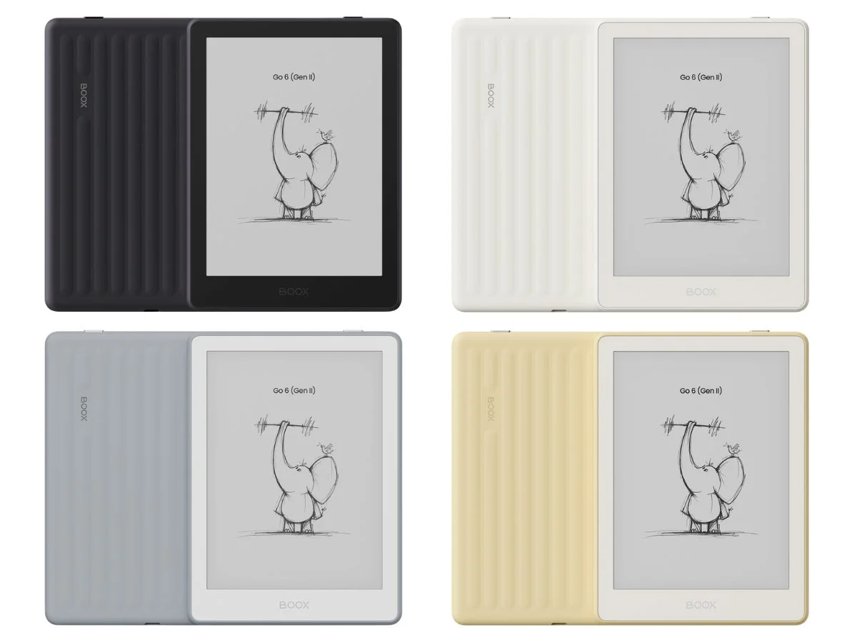 BOOX Go 6 (Gen II)電子書籍リーダーの4つの異なる色のモデル