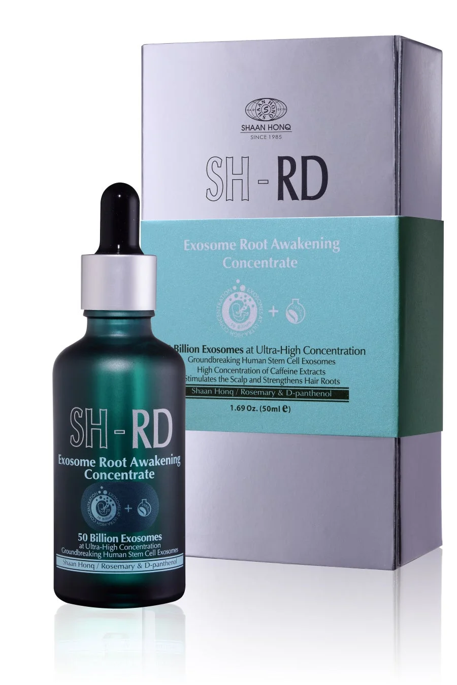 「SHAN HONQ SH-RD Exosome Root Awakening Concentrate」という製品が写っています。