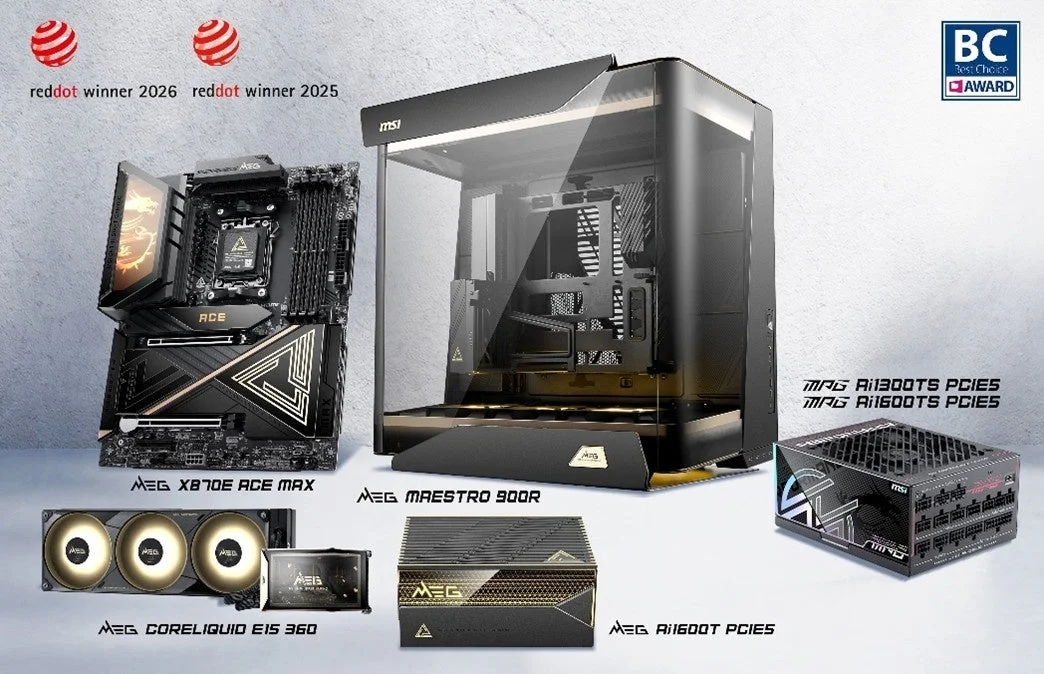 MSIの高性能MEGシリーズPCパーツ集合画像
