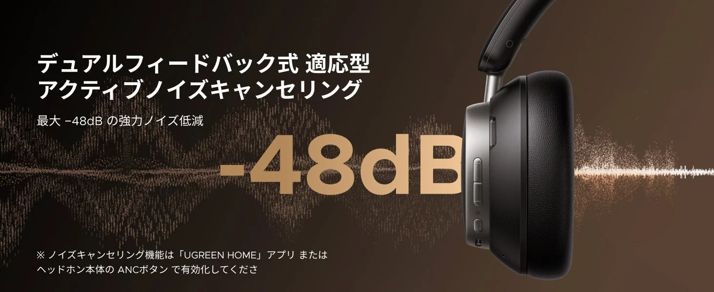デュアルフィードバック式 適応型アクティブノイズキャンセリング