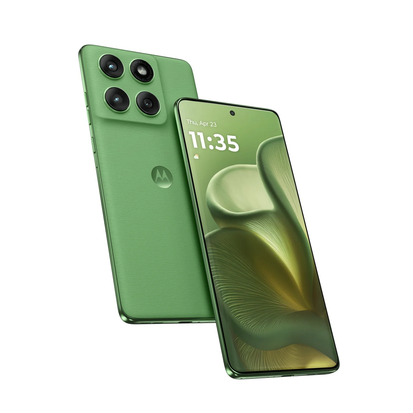 緑色のスマートフォン