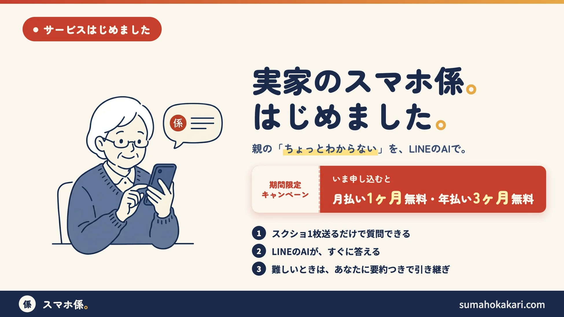 実家のスマホ係。はじめました。