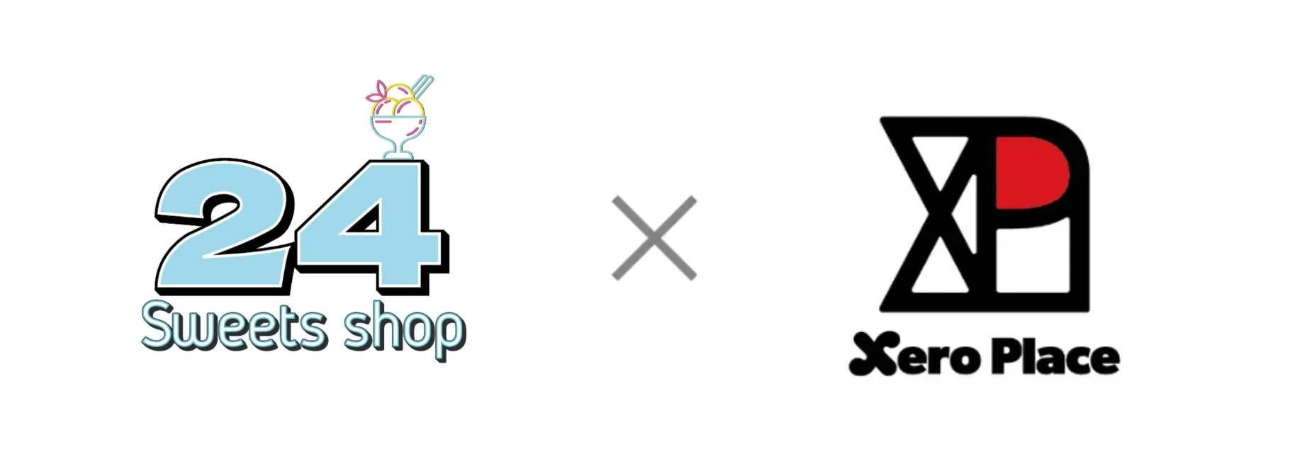 24 Sweets shop X Xero Place ロゴ