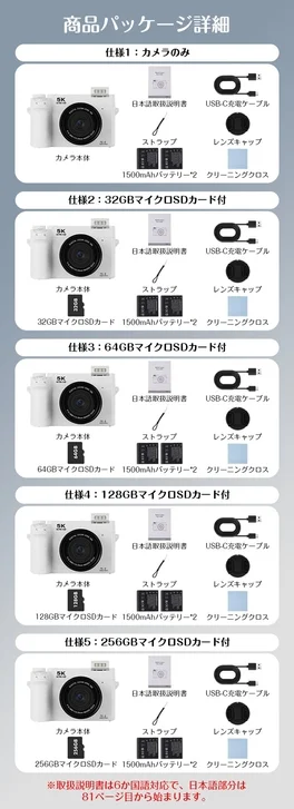 商品パッケージ詳細