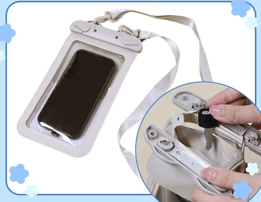 ポケット付き防滴スマホケース
