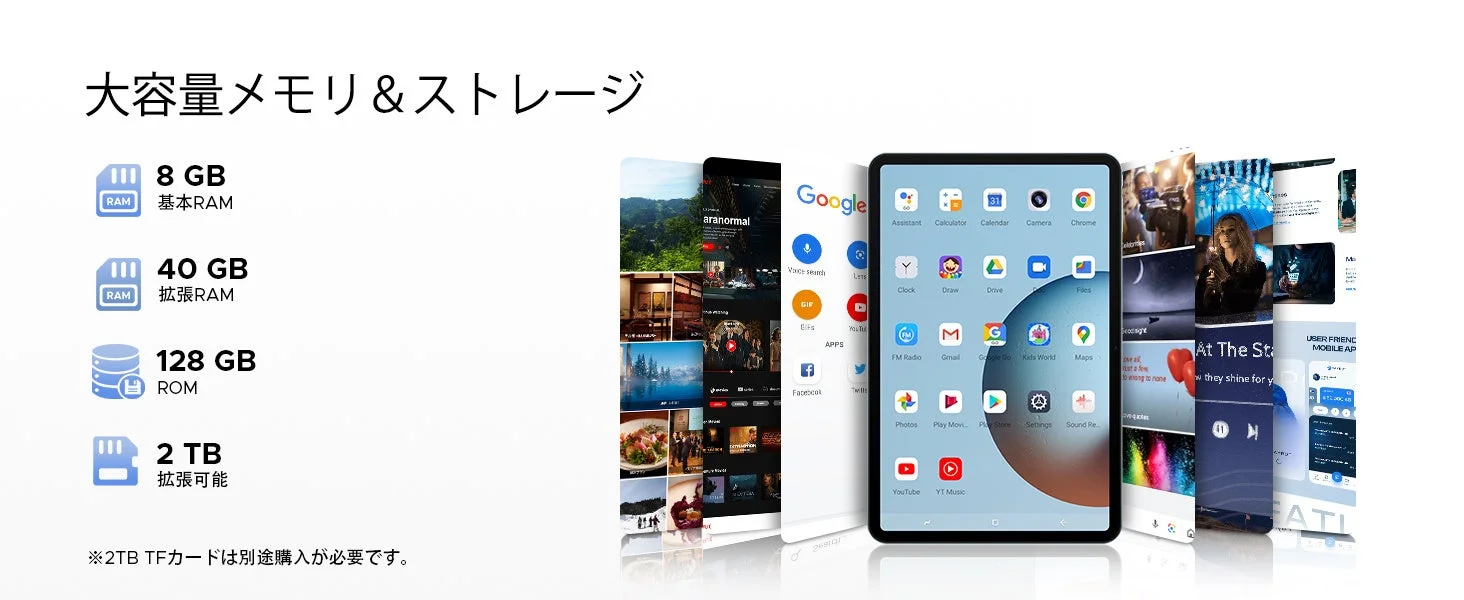 大容量メモリとストレージ