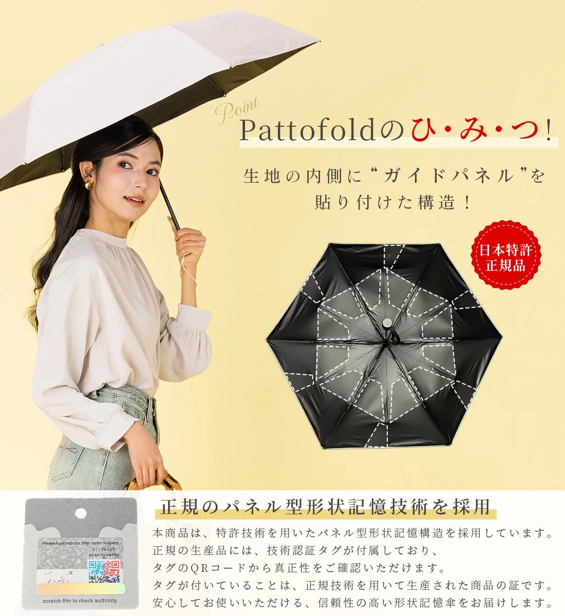 Pattofoldのガイドパネル