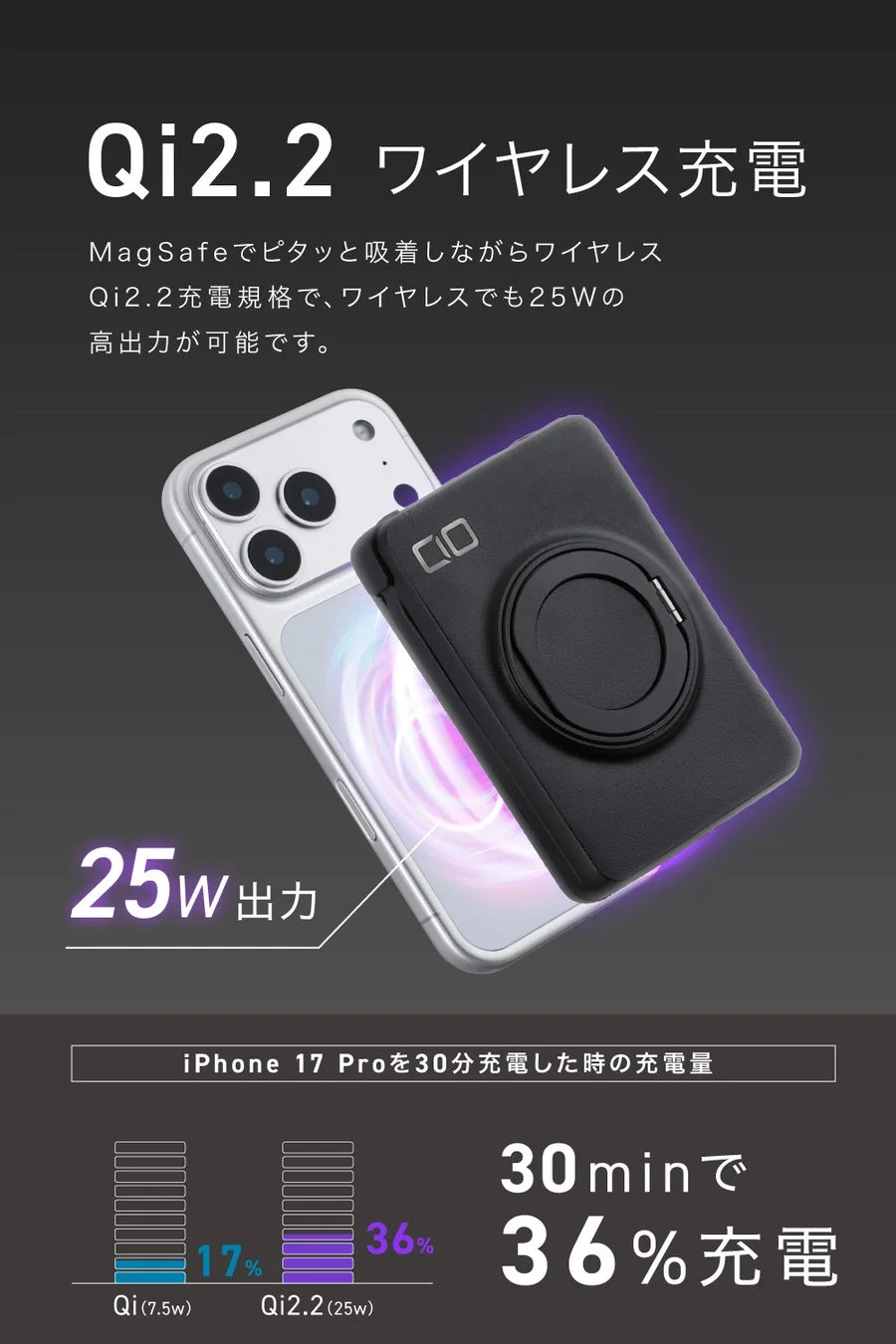 Qi2.2ワイヤレス充電の性能